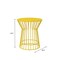 Cosco Novogratz Poolside Gossip Collection, Roberta Outdoor/Indoor Side Table, Yellow 88068YLW1E - alternate 6